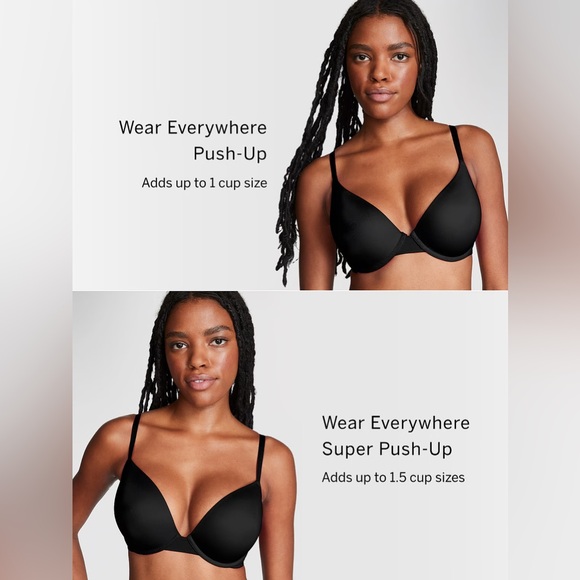 VICTORIAS SECRET PINK WEAR EVERYWHERE PUSH-UP BRA - 36C - Picture 5 of 5